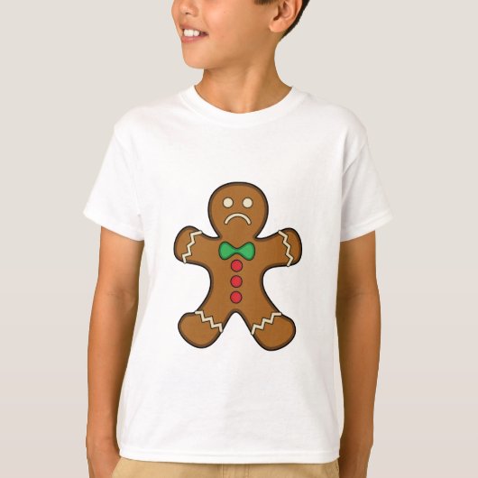 悲しいジンジャーブレッドマン Tシャツ (正面)