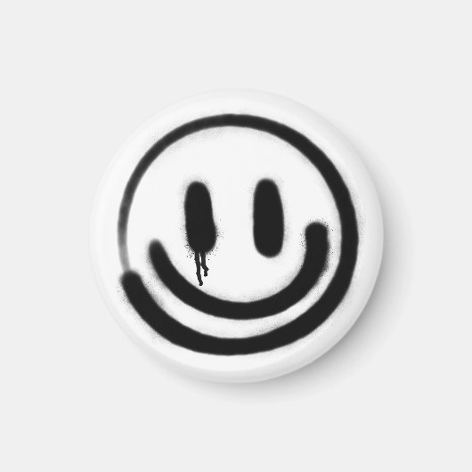 悲しいスマイル絵文字 マグネット (正面)