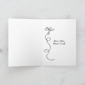 悲しいチンパ恋しく思ンジー カード (内部)