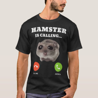 悲しいハムスターのミームです Tシャツ