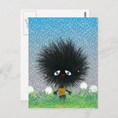 悲しいハリネズミ ポストカード (正面/裏面)