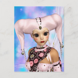 悲しいハーレクイン人形 ポストカード