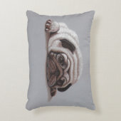 悲しいパグ アクセントクッション (正面(垂直))