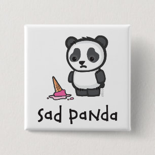 悲しいパンダボタン 缶バッジ