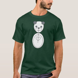 悲しいパンダ。 きれい Tシャツ