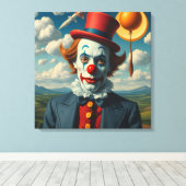 悲しいピエロ キャンバスプリント (インサイチュ (ウッドフロア))