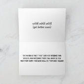 悲しいブルドッグが好意を得る カード (内部)