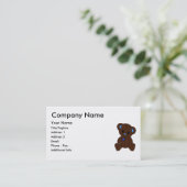 悲しいブルーテディベア 名刺 (スタンド正面)