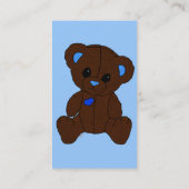 悲しいブルーテディベア 名刺 (裏面)