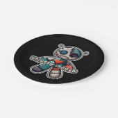 悲しいブードゥーの人形が恋で運が悪い ペーパープレート (アングル)