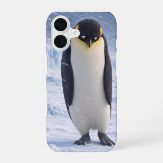 悲しいペンギン かわいい冬の鳥 スマホケース iPhone 16ケース