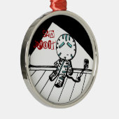 悲しいロボットオーナメント メタルオーナメント (右)