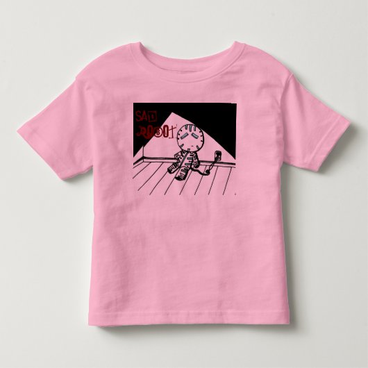 悲しいロボットシャツ トドラーTシャツ (正面)