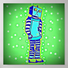 悲しいロボットポスター ポスター