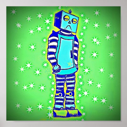 悲しいロボットポスター ポスター (正面)