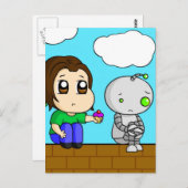 悲しいロボット ポストカード (正面/裏面)