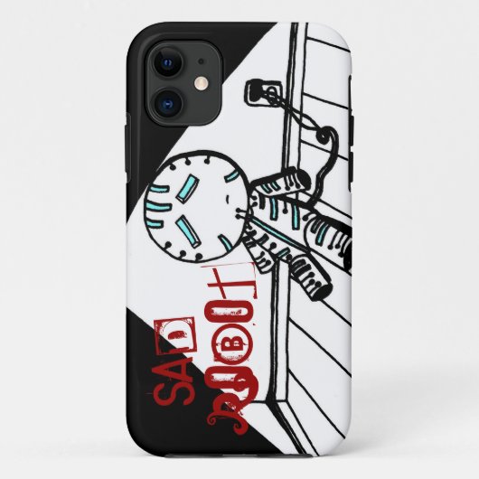 悲しいロボットiPhone 5ケース Case-Mate iPhoneケース (裏面)