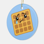 悲しいワッフル セラミックオーナメント (左)