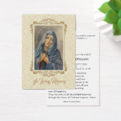 悲しいヴァージンマリア葬儀記念神聖カード –  (デスク)