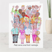 悲しい人たちの別れの漫画 カード (正面)