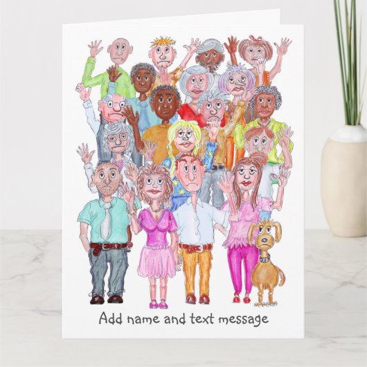 悲しい人たちの別れの漫画 カード (正面)