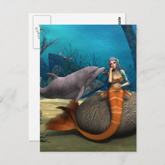 悲しい人魚 ポストカード (正面/裏面)