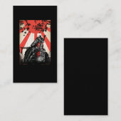 悲しい侍文日本の化剣士 名刺 (正面/裏面)