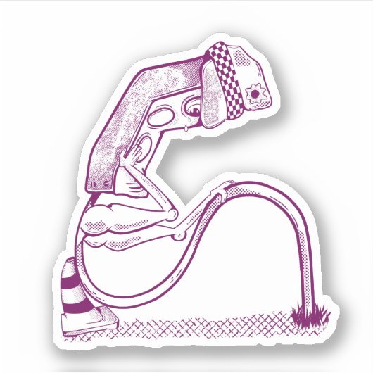 悲しい信号 シール (正面)