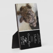 悲しい別れのプラーク(単数形) フォトプラーク (側面)