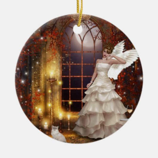 悲しい天使 セラミックオーナメント (正面)