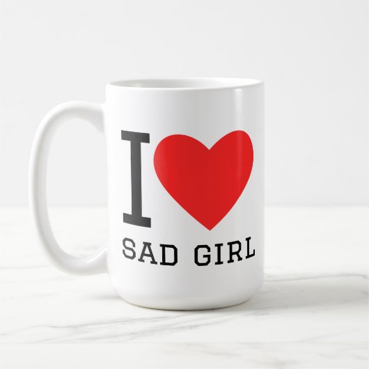 悲しい女の子が好き コーヒーマグカップ (左)