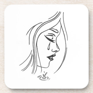 悲しい女の子のコースター コースター