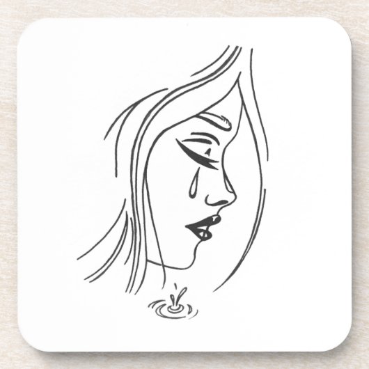 悲しい女の子のコースター コースター (正面)
