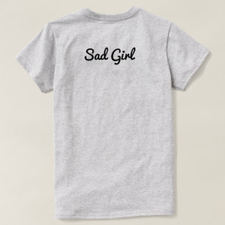 悲しい女の子のティー Tシャツ
