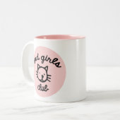 悲しい女の子クラブマグ ツートーンマグカップ (正面左)