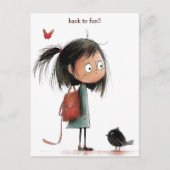 悲しい女学生 ポストカード (正面)