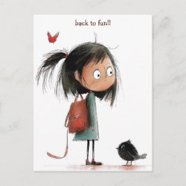 悲しい女学生 ポストカード