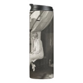 悲しい女性は窓から見つめ1940年代、女性、ヴィンテージ、 タンブラー (回転右)