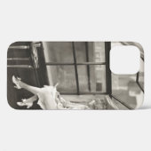 悲しい女性は窓から見つめ1940年代、女性、ヴィンテージ、 Case-Mate iPhoneケース (裏面 (横))