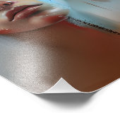 悲しい女性抽象芸術AIがアートを生み出す フォトプリント            (角)