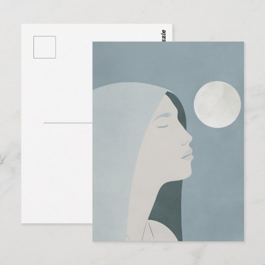 悲しい女性 ポストカード (正面/裏面)