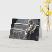 悲しい子ども カード (黄色い花)