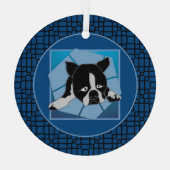 悲しい子犬 ガラスオーナメント (裏面)