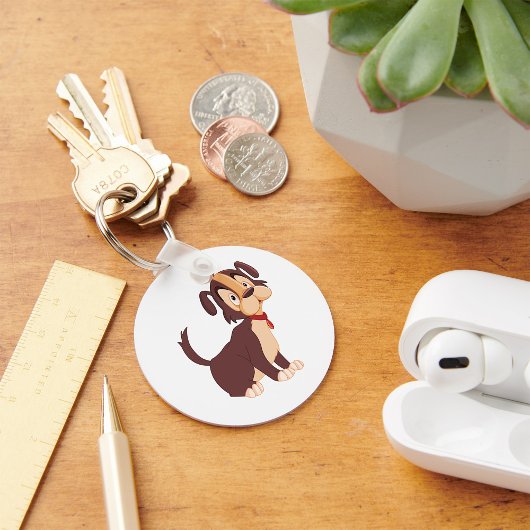 悲しい子犬 キーホルダー