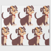 悲しい子犬 ラッピングペーパー (フラット)