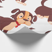 悲しい子犬 ラッピングペーパー