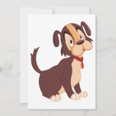 悲しい子犬 招待状 (正面)