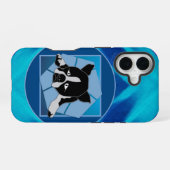 悲しい子犬 iPhone 16ケース (裏面横)