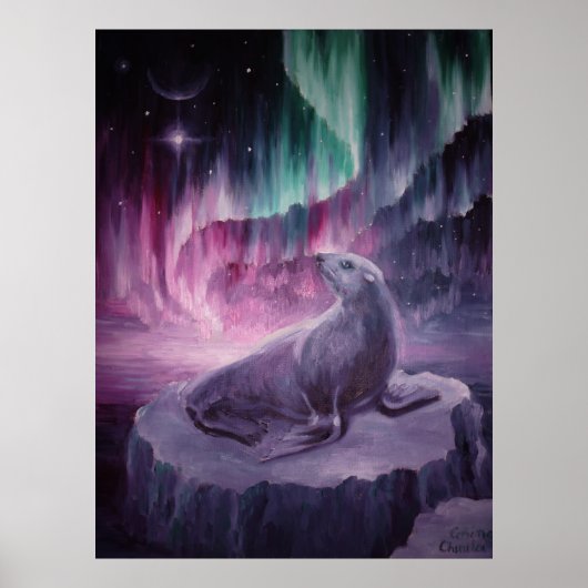 悲しい孤独なアザラシ ポスター (正面)