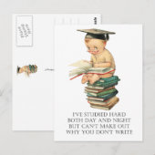 悲しい小さな卒業生 ポストカード (正面/裏面)